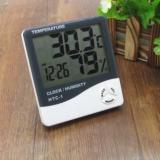 Thermomate Digital Indoor Hygrometer Thermometer With Clock HTC 1 Thermometer