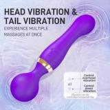 Trk Impex Strong Vibrating Dual Head Vibrator Massager, High Frequency