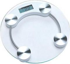 Trost Digital Thick Glass Body Round Weighing Scale