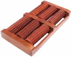 Vigeeyan VG 44001 Accupressure Wooden foot 6 roller massager/ Acupunctures/ Stress Relief/Massager Tool for Blood Circulation Massager