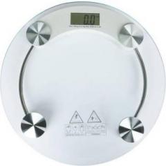 Wds Personal Health Bathroom 8MM Round Transparent Glass Step on Activation Digital Weight Machiine Weighing Scale Weighing Scale