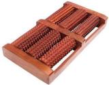 Woodenex INCENSE01 Wooden Massager With 6 Roller, Sheesham/ Rosewood Wooden Acupressure Foot Pain Relief Roller Feet Massager