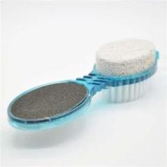 Xdlb 4 IN 1 foot scrubber brush Pedicure scrubber for feet natural pumice stone to clean feet, Remove dead skin, Massager at home Massager