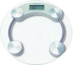 Zelenor Personal Health Human Body Digital Weight Machine 8mm Round Transparent Glass Weighing Scale Weighing Scale