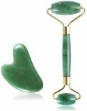 Zuru Bunch Facial Massage Roller With Gua Sha Board Double Heads Jade Stone Face Lift Body Skin Relaxation Slimming Beauty Neck Thin Lift Tools Anti Wrinkle Face Body Head Foot Healthy Massager