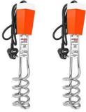 Aksha Gold [Pack Of 2 ] Shock Proof Nstant For Kitchen, Bathroom Portable [ Model:S066 ] 1500 W Water Heater (Water)