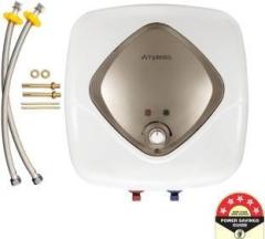 Amplesta 15 Litres ASWH15LP+ with Advanced Safety and Glassline coated tank (5 Star) Storage Water Heater (White Champagne Gold)