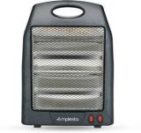 Amplesta 800 Watt 2 Rods With Tip Over Protection, ISI Approved, Safety Mesh Blaze Room Heater