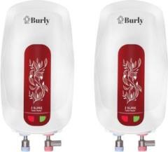 Bhaburly 3 Litres INSURE 3L Pack of 2 Instant Water Heater (White and Mahroon)