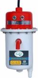 Capital 1 Litres (1 L (1 L Instant Water Heater (Portable, Geysers Made Of First Class Plastic, 3kw ISI Copper Aliments, With INSTALLATION KIT WHITE & RED, White, Rad)