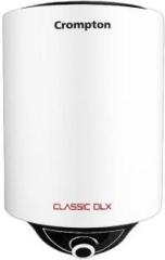 Crompton 10 Litres Classic DLX 10 Ltr 5 Star Glasslined (New 2024 Model) Storage Water Heater (White)