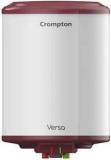 Crompton 10 Litres Versa 10 Ltr Glasslined With Free Installation & Pipes Storage Water Heater (White)