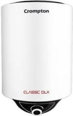 Crompton 15 Litres Classic DLX 15 Ltr 5 Star Glasslined (New 2024 Model) Storage Water Heater (White)