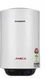 Crompton 25 Litres Amica With Remote Storage Water Heater (White & Black)