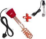 Cybox 1500 Watt 250 Watt Immersion Rod Combo Pack And Waterproof Shock Proof Water Heater (Water)