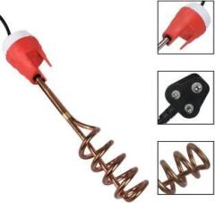 Dainty Tech 2000 Watt ISI Mark Shock Proof And Water Proof DTCR01 Copper Shock Proof Immersion Heater Rod (Water, Red)