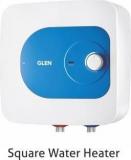 Glen 10 Litres 7054 Square 10 Ltr Mech Storage Water Heater (White, Blue)