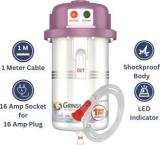 Grinish 1 Litres Instant Hot Water Instant Water Heater (Portable Geyser With Shock Proof Body, Tap Geyser, Pink)