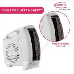 Hyperlex Premium with Adjustable Thermostat ISI Certified, White Color Fan bajaj heater Room Heater