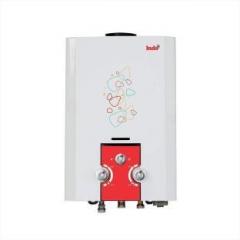 Indo 7 Litres Hot Blow Gas Geyser Gas Water Heater (Red, White)