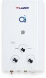 Lazer 6 Litres O2 Gas Vertical Gas Water Heater (White)