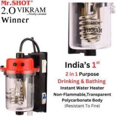 Mr Shot 1 Litres 2.O Vikram Winner Transparent Model Mr.SHOT Instant Water Heater (Red)