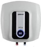 Omega's 10 Litres IYCA 10 L 5 Star Rated Glass Line With Installation And Connection Pipes Storage Water Heater (White)