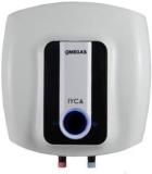 Omega's 15 Litres IYCA 15L Glass Line Tank With Connection Pipes Storage Water Heater (5 Star, White)