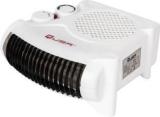 Quba EH 62 Electric Heater 2000/1000 Watts With Adjustable Thermostat Fan Room Heater (White)