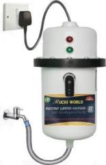 Ruchi World 1 Litres Light Weight ||Shock Proof||Rust Proof||Hot Water Portable Geyser Is Compact Instant Water Heater (White)