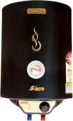 Sameer 15 Litres Sicuro Glassline Storage Water Heater (Black)