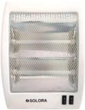 Solora BLAZEX 400W/800W Multi Mode 1 Piece QUARTZ 2 ROD Heater Quartz Room Heater (White/Black)