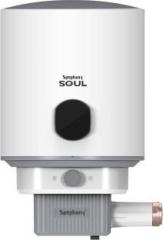 Symphony 10 Litres Soul 10 Hair Fall Control Geyser | PUROPOD: 9 Layer Advanced Water Filtration | 5 Star BEE Energy Rating | Free Pipe Free Installation| Free Additional Cartridge | Titanium Pro Superior Glass line Coating Storage Water Heater (White)