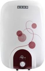 Usha 25 Litres Aquagenie Storage Water Heater (White, Maroon)