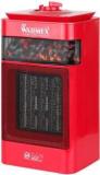 Warmex Home Appliances 750/1500 Watts PTC Bonfire + Fan Room Heater (Red)