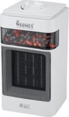 Warmex Home Appliances 750/1500 Watts PTC Bonfire + Fan Room Heater (White)