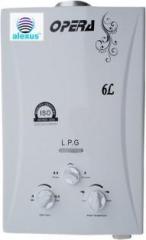 Alexus 6 Litres Gas Geyser Instant Water Heater (White)