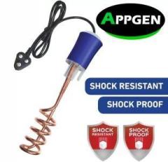 Appgen 1500 Watt ISI Certified Shock Proof Water Proof With Bucket Holder Copper Heating Element Shock Proof Immersion Heater Rod (WATER)