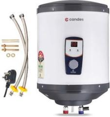 Candes 15 Litres Digital Geyser Storage Water Heater (White & Black)