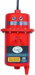 Capital 1 Litres (1 L (1 L Instant Water Heater (Portable, Geysers Made of First Class Plastic, 3kw copper aliments, with INSTALLATION KIT RED, Red)