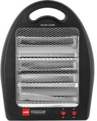 Cello 800 Watt SUPERWARM 400 | Noise Free | Instant Heating | Safety Grill | Black | Quartz Room Heater