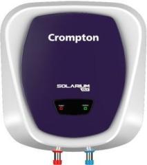 Crompton 10 Litres Solarium CLX 10 Ltr Glasslined With Free Installation & Pipes Storage Water Heater (White, Violet)