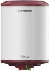 Crompton 10 Litres Versa 10 Ltr Glasslined With Free Installation & Pipes Storage Water Heater (White)