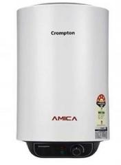 Crompton 15 Litres Amica 15L Gyger with Superior Polymer Coating Storage Water Heater (White)