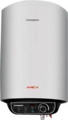 Crompton 15 Litres Amica Storage Water Heater (Black, White)