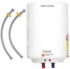 Crompton 15 Litres Classic 4 star rated Energy efficiency | Powerful heating Storage Water Heater (White)