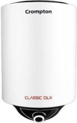 Crompton 15 Litres Classic DLX 15 Ltr Glasslined Storage Water Heater (White)