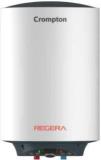 Crompton 15 Litres Regera 15 Ltr Glasslined Storage Water Heater (Black, White)