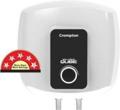 Crompton 15 Litres Solarium Qube Storage Water Heater (White, Black)