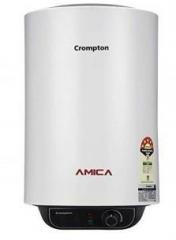 Crompton 25 Litres Amica 25L Gyger with Superior Polymer Coating Storage Water Heater (White)